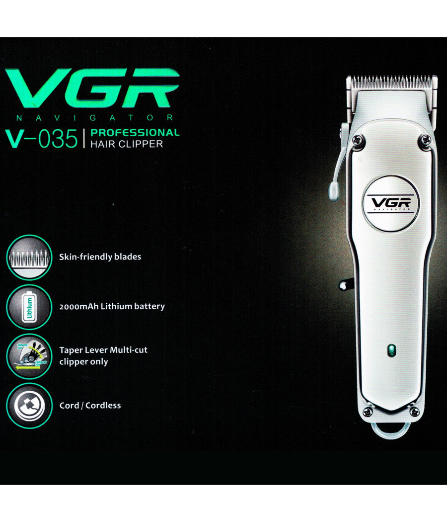 Rasoio Taglia Capelli Elettrico Regola Barba Ricaricabile Valigetta Set Regalo         