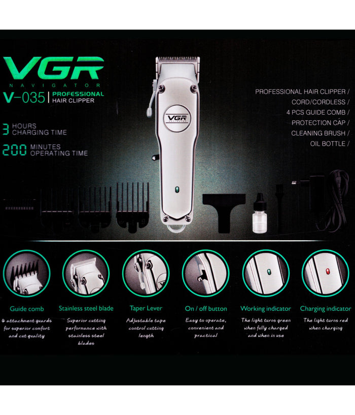 Rasoio Taglia Capelli Elettrico Regola Barba Ricaricabile Valigetta Set Regalo         