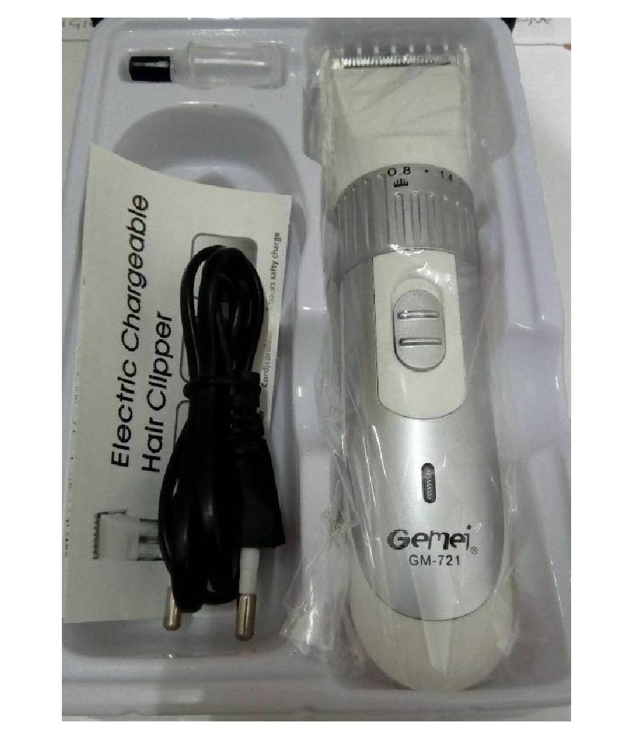 Rasoio Tagliacapelli Barba A Batteria Ricaricabile Con Lama In Ceramica Gm-721         