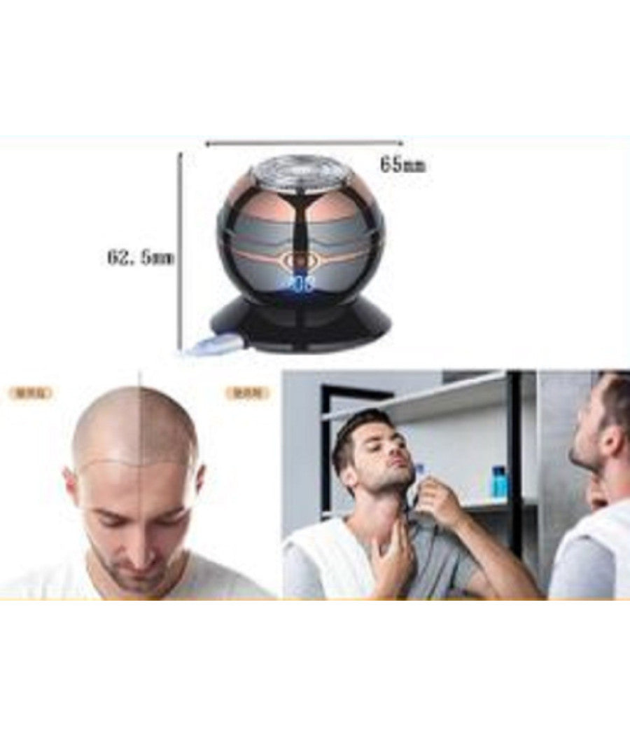 Rasoio Tagliacapelli Elettrico Ricaricabile A Sfera Sferico Uomo Barba Tx-8408         