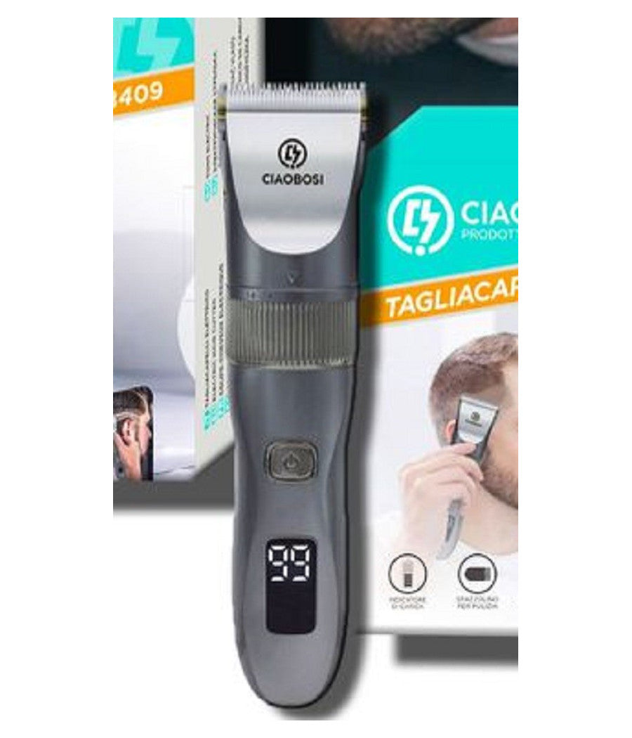 Rasoio Tagliacapelli Elettrico Ricaricabile Usb Per Uomo 5 Watt 1500mah Tx-8409         