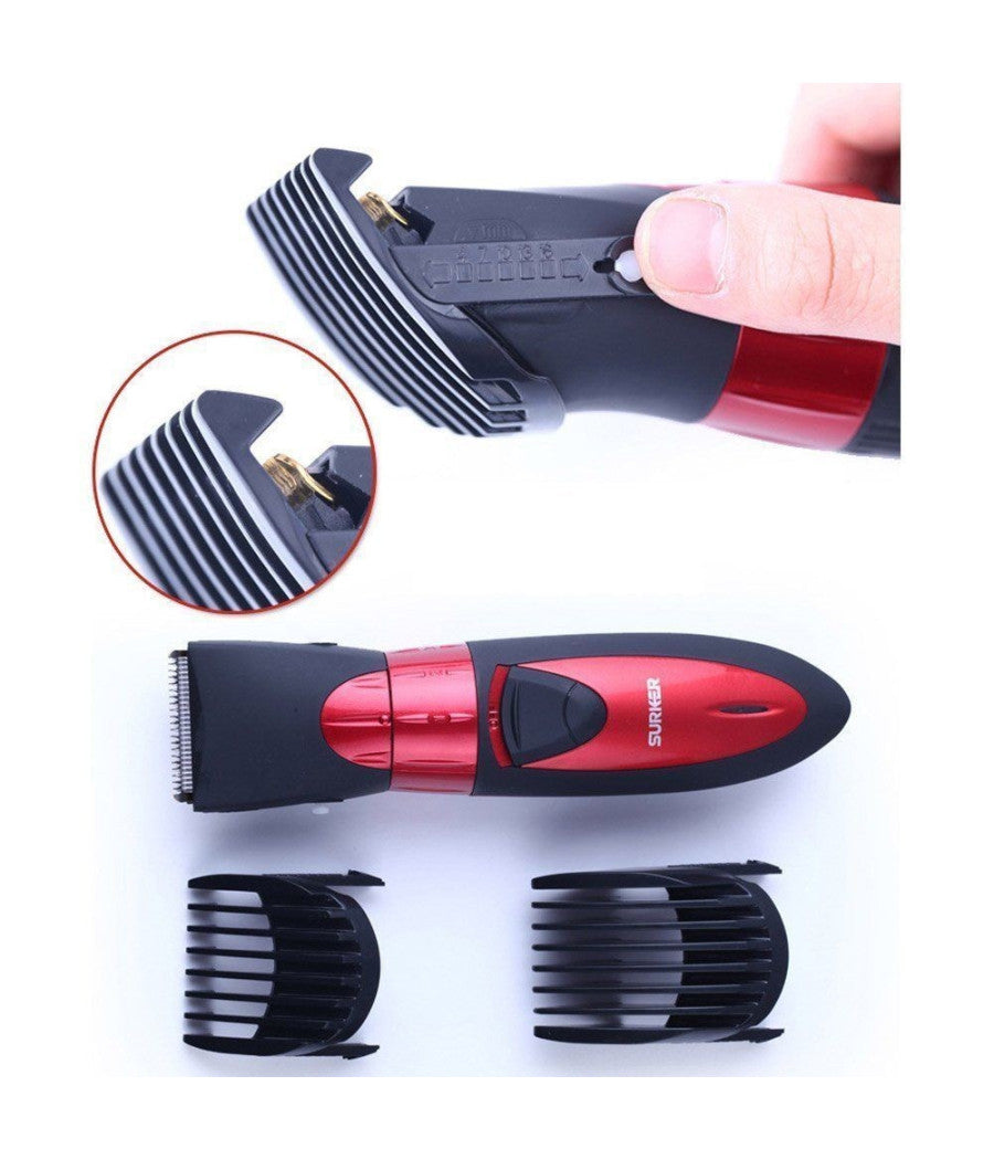 Rasoio Tagliacapelli Surker Hc-7068 Ricaricabile Capelli Rasatura Barba         
