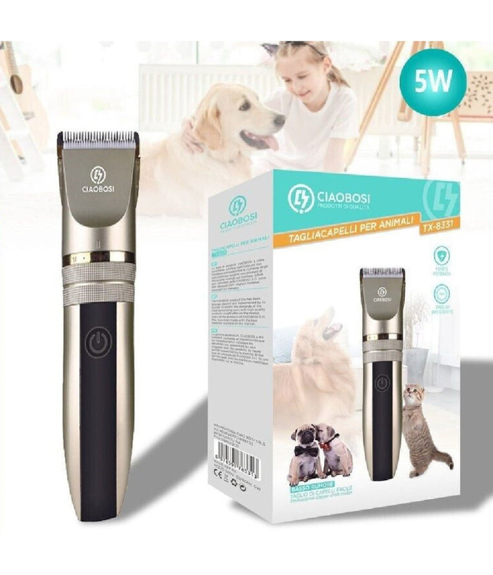 Rasoio Tosatrice Tagliacapelli Peli Per Animali Domestici Cani Gatti 5 W Tx-8331         