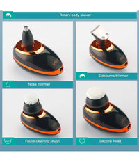 Rasoio V-316 5in1 Elettrico Regolabarba A Batteria Con Display Lcd Led Senza Fili         