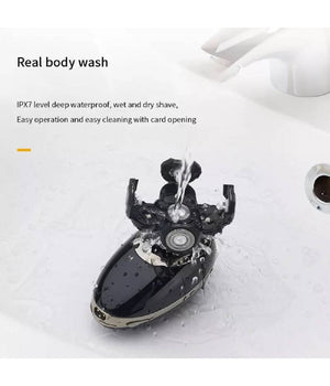 Rasoio V-316 5in1 Elettrico Regolabarba A Batteria Con Display Lcd Led Senza Fili         