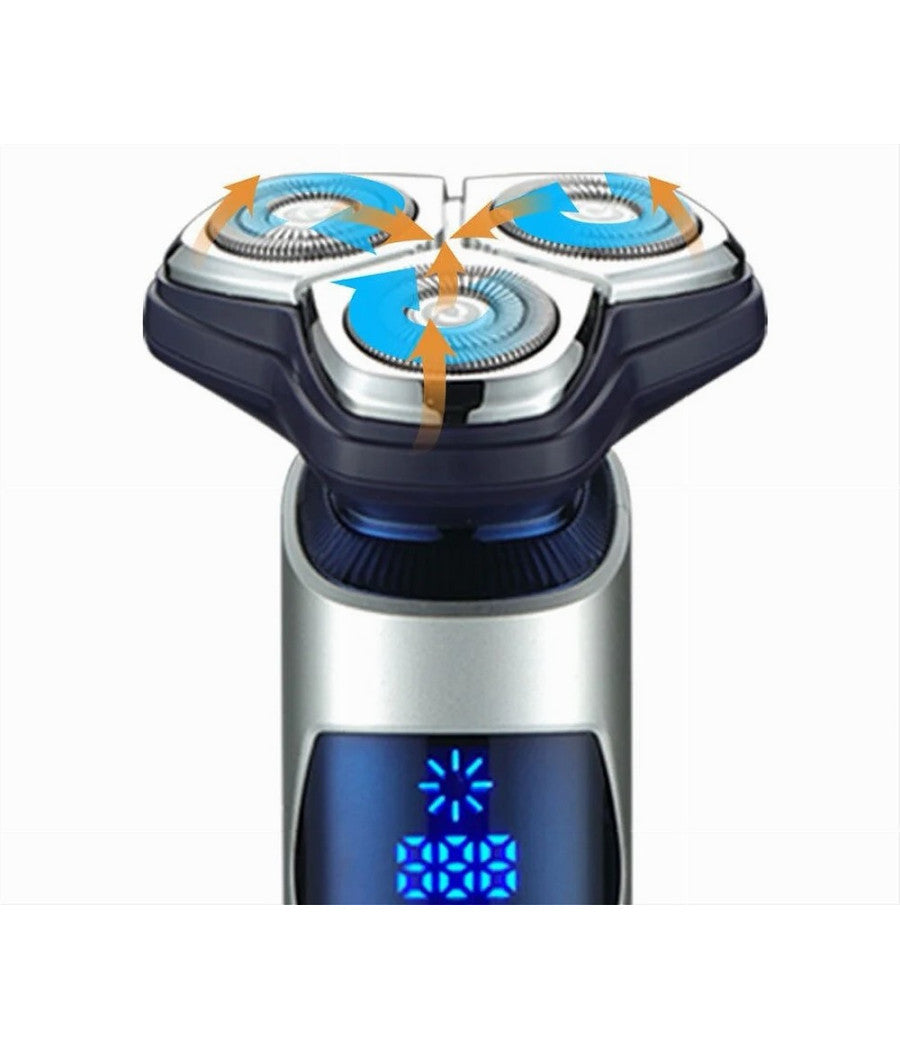 Rasoio Vgr V-328 Elettrico Uomo Barba Ricaricabile Viso Lama 3d Galleggiante Ipx7         