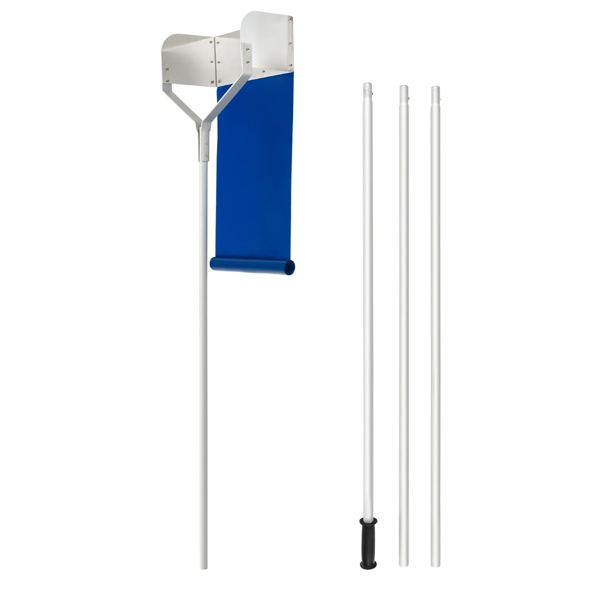 Rastrelliera per rimozione della neve dal tetto, Rastrello per neve in alluminio con lunghezza massima di 624cm-Utensili professionali