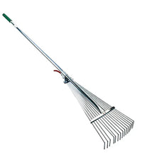 Rastrello Raccoglifoglie Allungabile In Metallo Raggi Regolabili Telescopico         