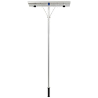 Rastrello da neve estensibile in alluminio 160-610cm, Rastrello antigraffio con lama di alta qualit¨¤ tubi a 5 sezioni-Utensili