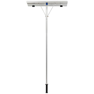 Rastrello da neve estensibile in alluminio 160-610cm, Rastrello antigraffio con lama di alta qualit¨¤ tubi a 5 sezioni-Utensili