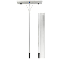 Rastrello da neve estensibile in alluminio 160-610cm, Rastrello antigraffio con lama di alta qualit¨¤ tubi a 5 sezioni-Utensili