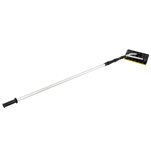 Rastrello da neve in alluminio con lama maggiorata da 40cm manico antiscivolo, Rastrello da neve telescopico 6,1m-Utensili professionali