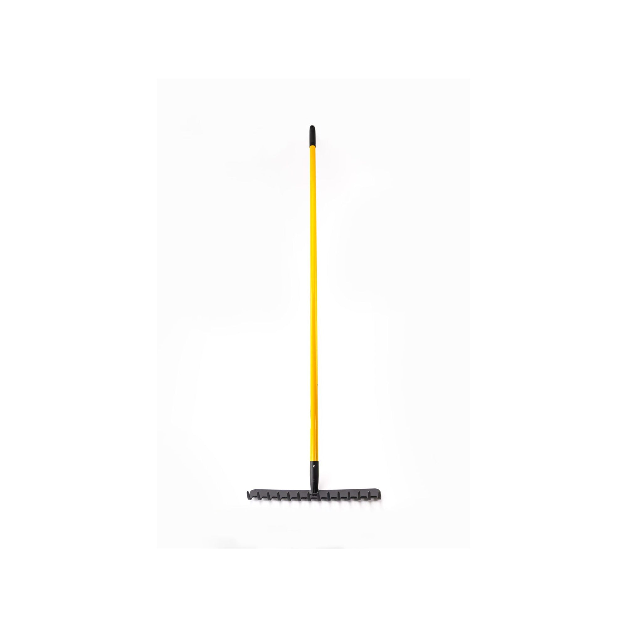 Rastrello da giardino - Suan - 14 rebbi - Manico in fibra di vetro - Dimensioni : 150 x 40 x 8,6 cm