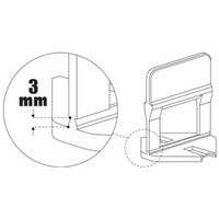 Distanziatori elementi livellanti 3 mm piastrelle alto spessore confezione 400 pezzi