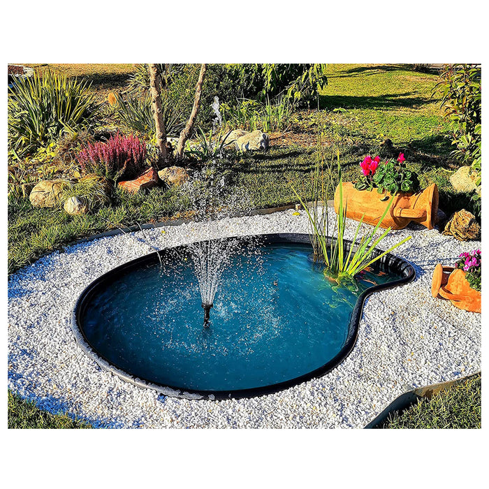 Laghetto da giardino vittoria ponds black da litri 780
