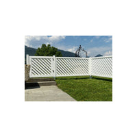 Recinzione 100x90h pino laccato bianco - Selenia bianca