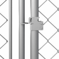 Recinzione con copertura per cani da esterno Ezooza Bullmastiff 800 x 400 x 200 cm di colore metallo