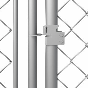 Recinzione con copertura per cani da esterno Ezooza Bullmastiff 800 x 400 x 200 cm di colore metallo