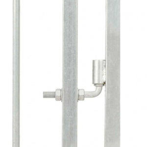 Recinzione da esterno per cani Ezooza Boston in acciaio zincato di qualità 300 x 300 x 185 cm di colore metallo