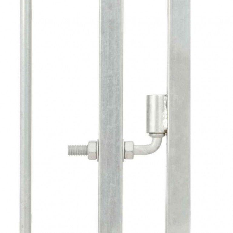 Recinzione da esterno per cani Ezooza Boston in acciaio zincato di qualità 300 x 300 x 185 cm di colore metallo