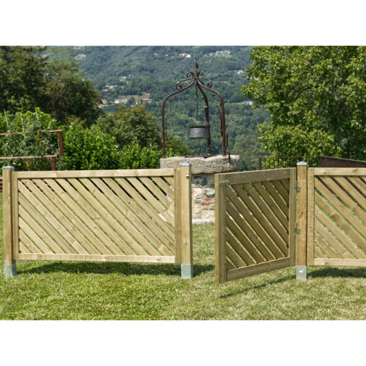 Recinzione in legno di Pino impregnato - Recinzione Selenia