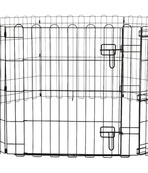 Recinzione In Metallo Per Cani Pieghevole Per Esercizio 152,4 X 152,4 X 60,9 Cm         