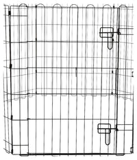 Recinzione In Metallo Per Cani Pieghevole Per Esercizio 152,4 X 152,4 X 76,2 Cm         