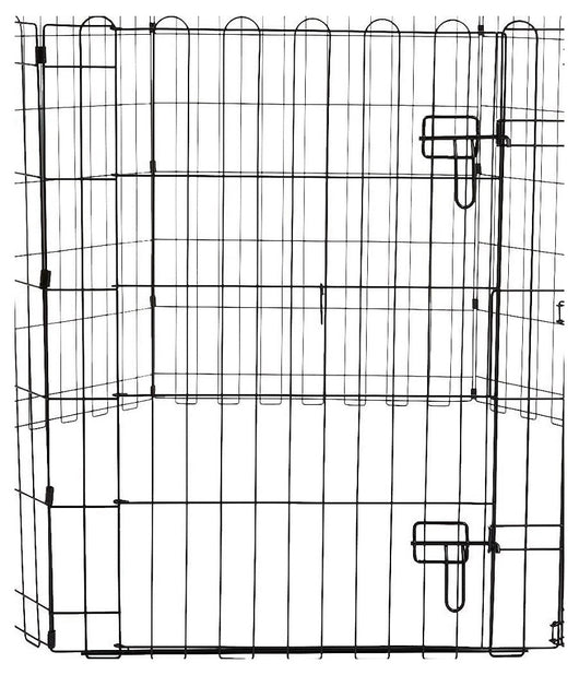 Recinzione In Metallo Per Cani Pieghevole Per Esercizio 152,4 X 152,4 X 76,2 Cm         