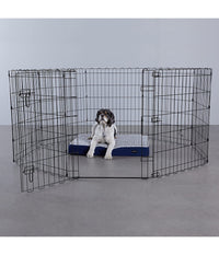 Recinzione In Metallo Per Cani Pieghevole Per Esercizio 152,4 X 152,4 X 76,2 Cm         