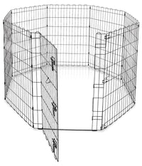 Recinzione In Metallo Per Cani Pieghevole Per Esercizio 152,4 X 152,4 X 91,4 Cm         