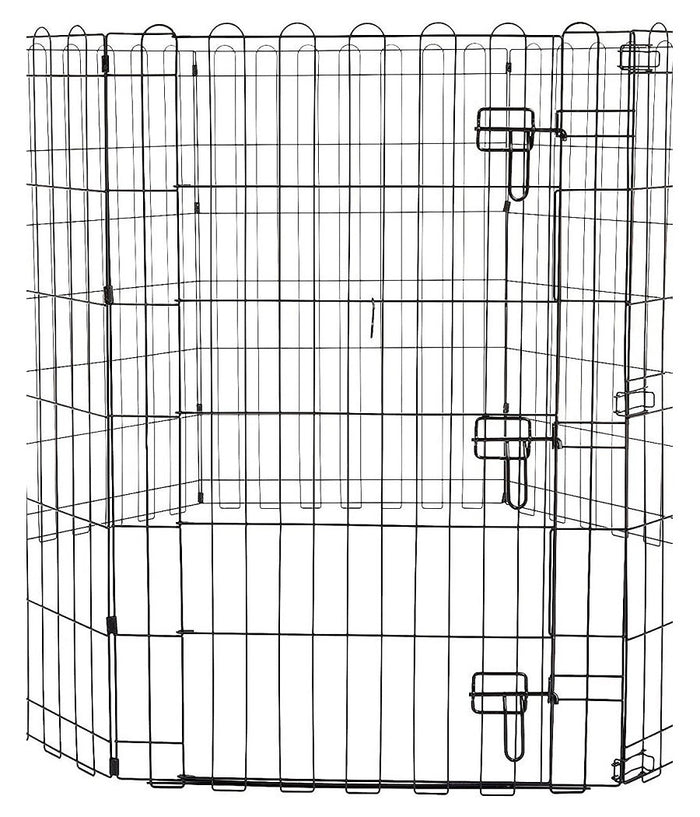 Recinzione In Metallo Per Cani Pieghevole Per Esercizio 152,4 X 152,4 X 91,4 Cm         