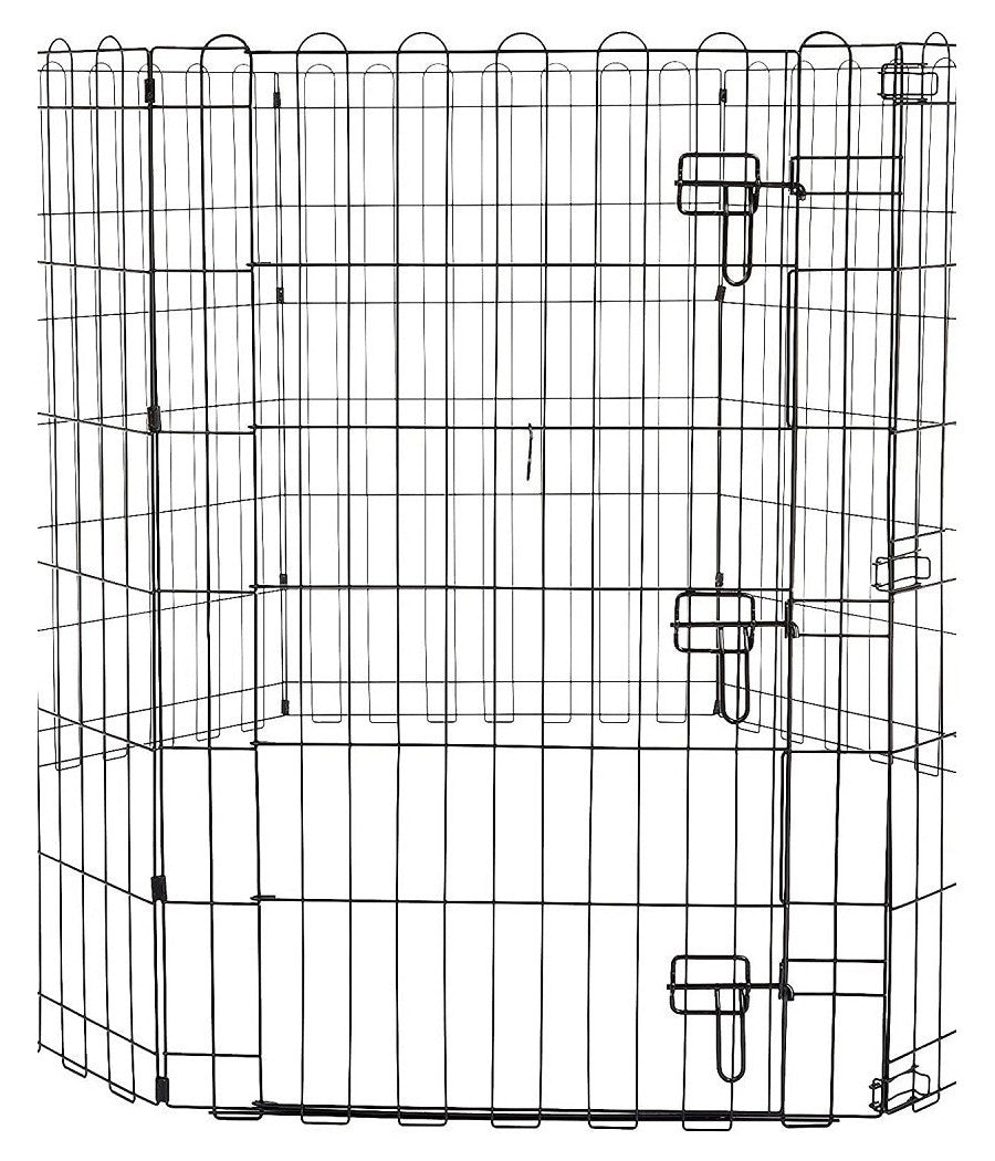 Recinzione In Metallo Per Cani Pieghevole Per Esercizio 152,4 X 152,4 X 91,4 Cm         