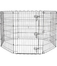 Recinzione In Metallo Per Cani Pieghevole Per Esercizio 152,4 X 152,4 X 91,4 Cm         