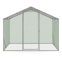 IDMarket - Recinzione per pollaio 3 m² rete metallica 2,20x1,4 M acciaio zincato