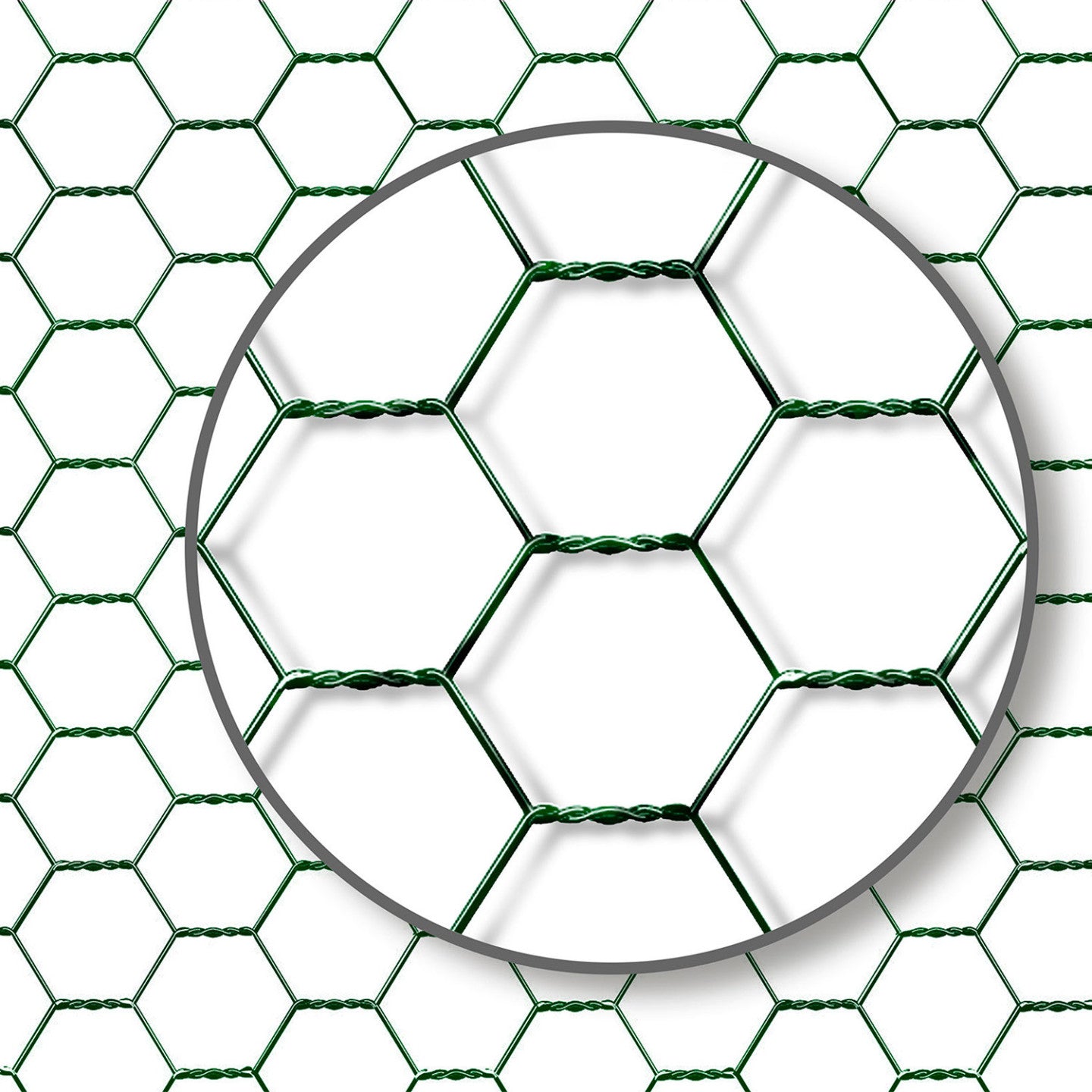 IDMarket - Recinzione per pollaio 9 m² rete metallica 3x3 M in acciaio zincato
