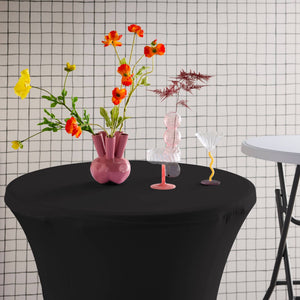 Set di 2 tavoli pieghevole con copertura protettiva, nero