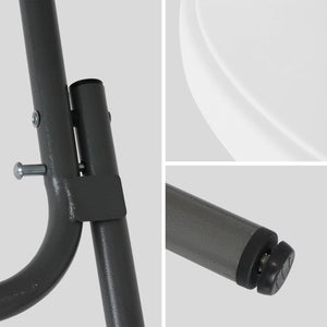 Tavolo alto pieghevole in acciaio per eventi, set di 4, bianco