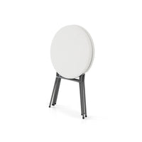 Tavolo alto pieghevole in acciaio per eventi, set di 4, bianco