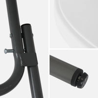 Set di 4 tavoli pieghevoli in acciaio per eventi con copertura