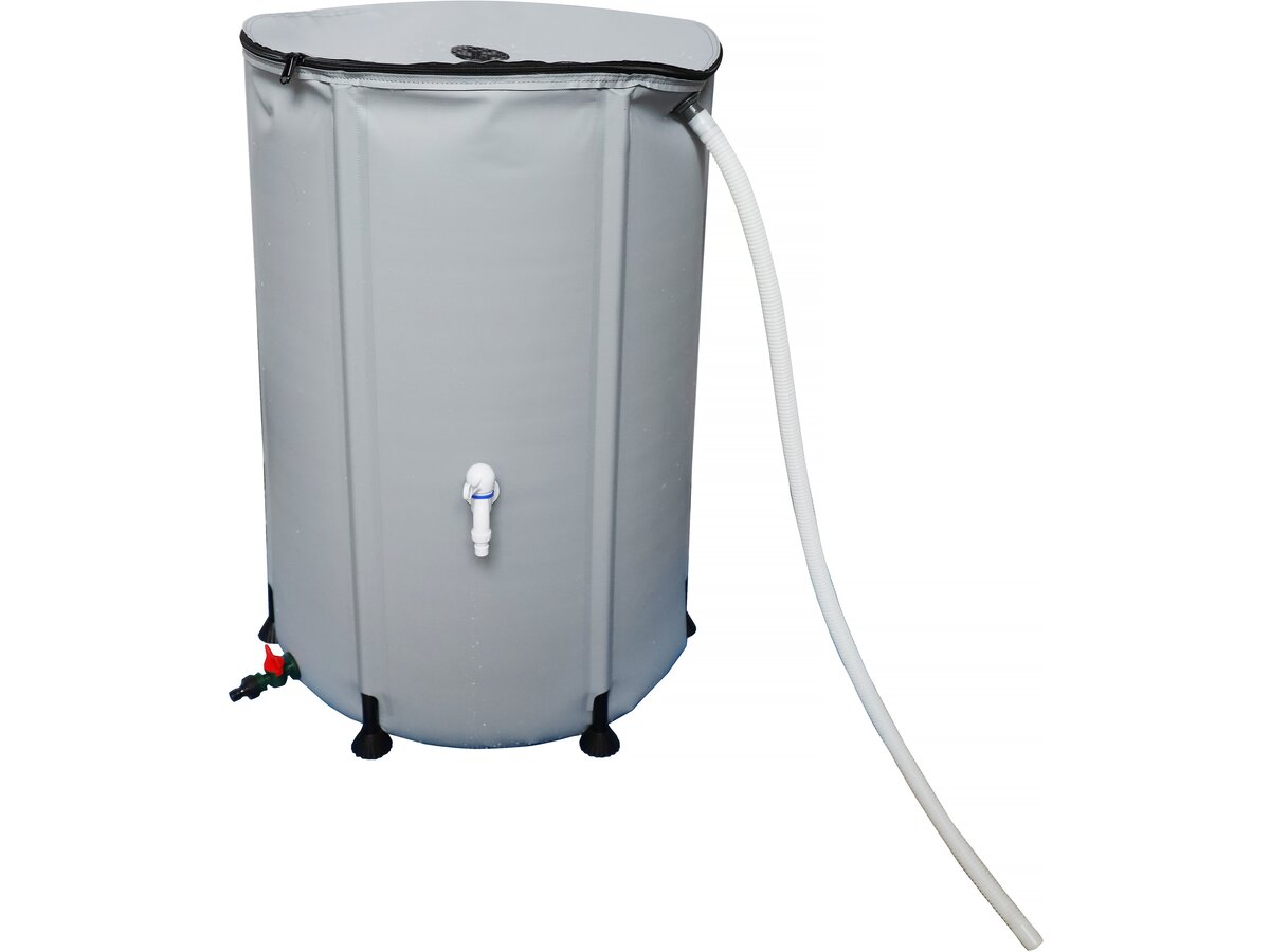 Serbatoio flessibile per il recupero dell'acqua in PVC da 500 L - Grigio