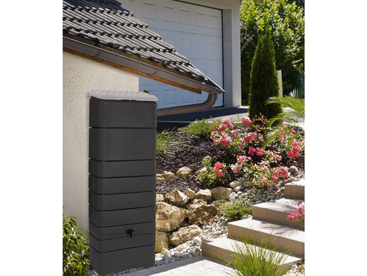 Serbatoio per il recupero dell'acqua a parete "Bekasi" - 300 L - Antracite