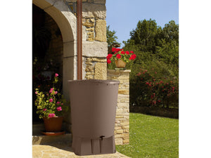 Serbatoio per il recupero dell'acqua con base "UBUD" -  350 L - Grigio talpa