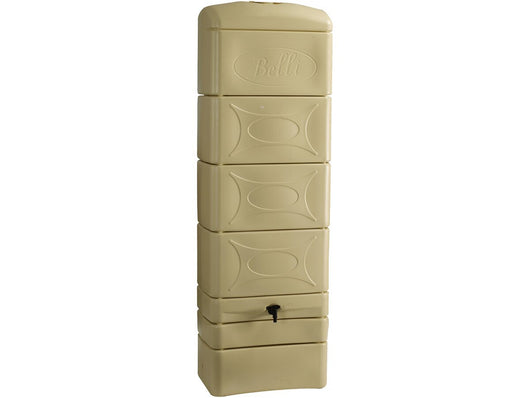 Serbatoio per il recupero dell'acqua a parete da 300 L con kit di attacco per la grondaia "Malang"  - Beige