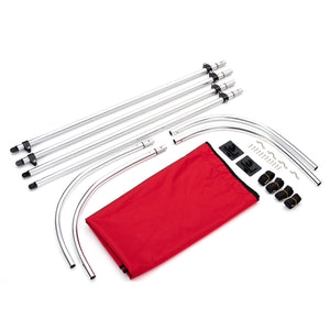 Tendalino Coprisole 130-150Cm Con Struttura Cromo Lucido Per Gommoni