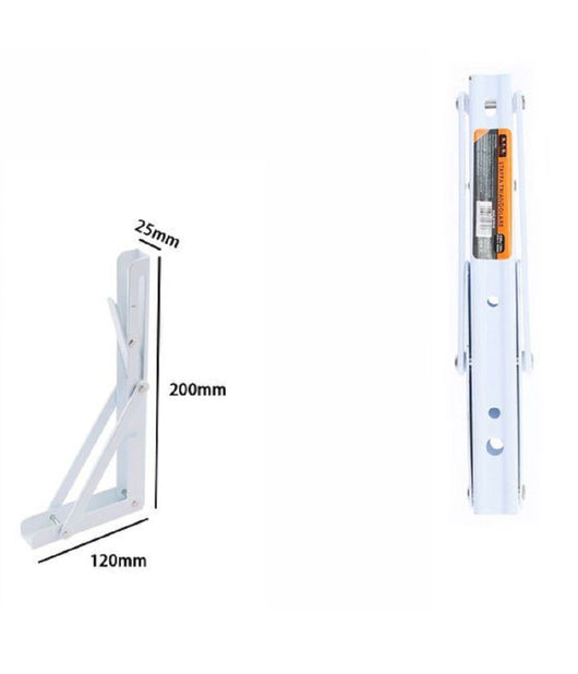 Reggimensola Supporto Staffa In Metallo Pieghevole Regolabile 20x12x2.5cm 07916         