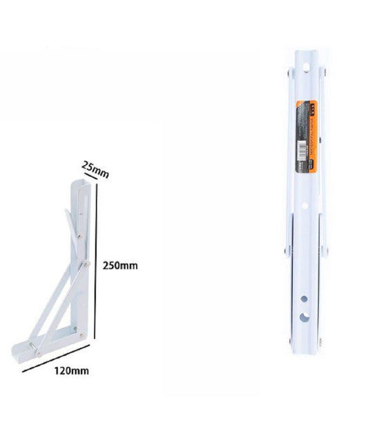 Reggimensola Supporto Staffa In Metallo Pieghevole Regolabile 25x12x2.5 Cm 07917         