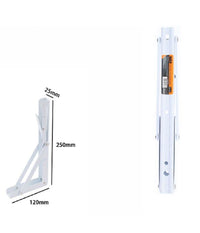Reggimensola Supporto Staffa In Metallo Pieghevole Regolabile 25x12x2.5 Cm 07917         