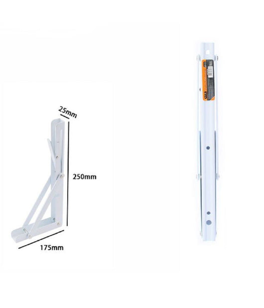 Reggimensola Supporto Staffa Metallo Pieghevole Regolabile 25x17.5x2.5 Cm 07918         