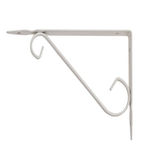 Reggimensola Supporto Staffa Reggi Mensola In Ferro Battuto 29x24cm Bianca         