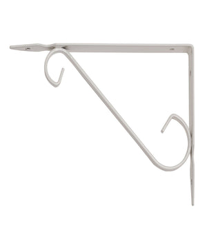 Reggimensola Supporto Staffa Reggi Mensola In Ferro Battuto 29x24cm Bianca         